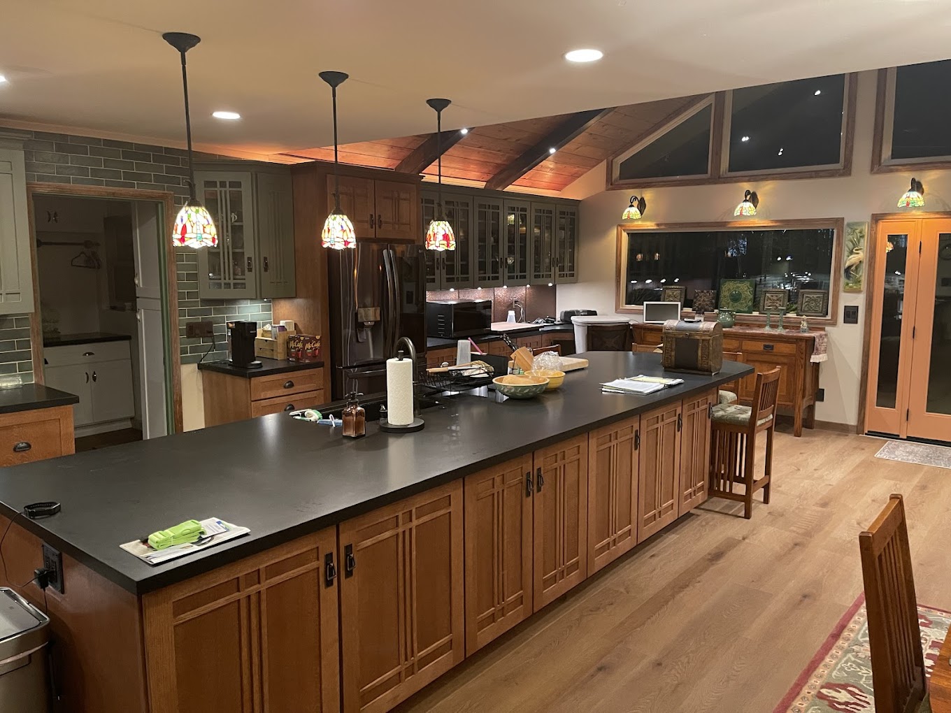 Craftsman style kitchen with custom cabinetry - kitchen remodel San Bernardino County